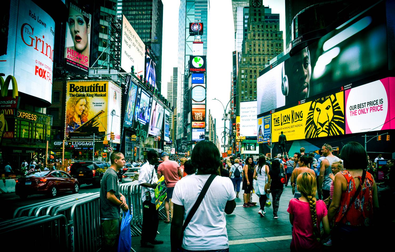 Nath à Times Square - New York, Etats-Unis