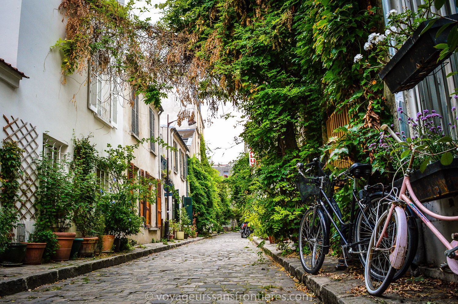 The rue des Thermopyles - Paris, France